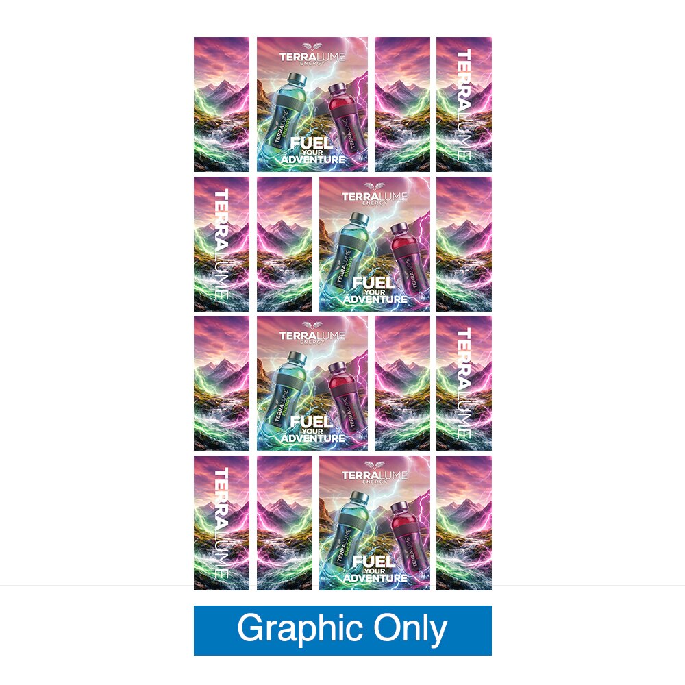 Showbird 120 20 x 10 Configuration E — Double Sided Graphic Only